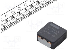 ETQP4M3R3KVK, Дроссель проволочный, SMD, 3,3мкГн, 7,6А, 14,1мОм, 8,5x8x4мм, ±20%