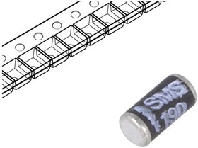 Фото 1/2 SMS190, Schottky Diodes & Rectifiers Schottky, Melf, 90V, 1A