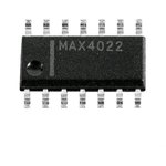 MAX4022ESD+, Буферный усилитель, 4 усилитель(-ей), 200 МГц, 600 В/мкс ...