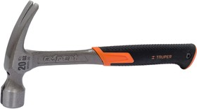 Фото 1/4 Молоток-гвоздодер с полированным бойком металлическая ручка MXR-20 16821