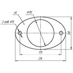 Insulation gasket IPU-10/630 (oval) Electrofarfor CB-00005253