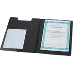 Папка-планшет A4 черный с верх.створкой Россия