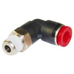 C01470618, Elbow Threaded-toTube Adaptor, R 1/8 to Push In 6 mm