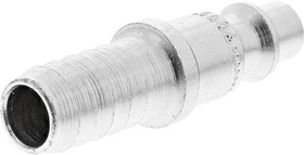 Фото 1/3 103105004, Steel Male Pneumatic Quick Connect Coupling, 10mm Hose Barb
