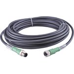 503579, Male M12 to Female Sensor Actuator Cable, 10m