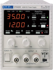 Фото 1/5 CPX400S, CPX Series Digital Bench Power Supply, 0 → 60V, 0 → 20A, 1-Output, 420W