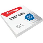 Самоклеящийся блок Ultra Sticky 75x75 мм, 100 листов, белый LSn_39210