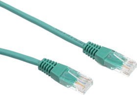 Фото 1/3 Патч-корд 0.5 м зеленый 5E RJ-45 кабель сетевой для интернета 10 шт.)