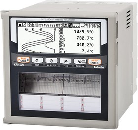 KRN100-02000-01-0S, Гибридный регистратор, 100мм, 2-канальный, без аварийных выходов, RS485/Ethernet/USB, 100 до 240 В~
