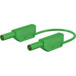 28.0124-20025, Safety Test Lead 2m Green 1kV Gold-Plated