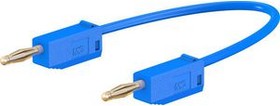 28.0039-04523, Test Lead 450mm Blue 30V Gold-Plated