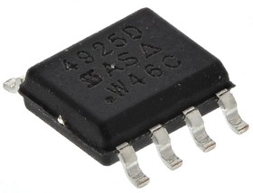 Фото 1/6 Dual P-Channel MOSFET, 8 A, 30 V, 8-Pin SOIC SI4925DDY-T1-GE3