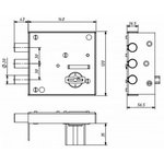 Замок накладной ЗНУх3 г.Боровичи 2079