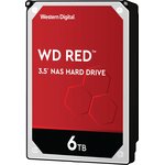 Жесткий диск WD Red Plus WD60EFPX, 6ТБ, HDD, SATA III, 3.5"