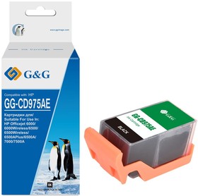Фото 1/2 Картридж струйный G&G GG-CD975AE черный (56.6мл) для HP Officejet 6000/6500/ 6500A/7000/7500A