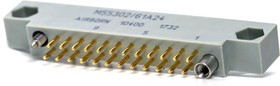 M55302/66L70H, Rectangular MIL Spec Connectors W-Series 0.100