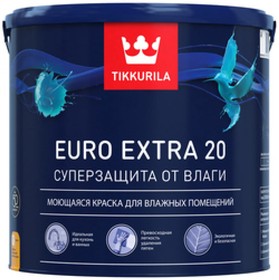 Фото 1/2 EURO EXTRA 20 краска моющаяся для влажных помещений, база A 2,7 700001106