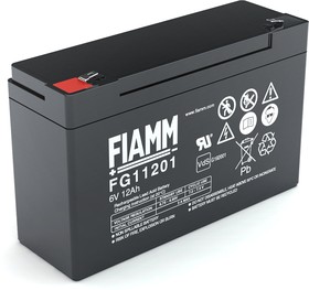 Фото 1/7 FIAMM Аккумуляторная батарея 6 В 12 Ач - FG11201
