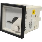 EQ44-I1112N1CAW0ST, Analogue Panel Ammeter 5A AC, 48mm x 48mm Moving Iron