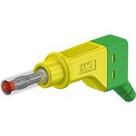 4 mm plug, screw connection, 2.5 mm², CAT II, yellow/green, 66.9328-20