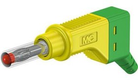 4 mm plug, screw connection, 2.5 mm², CAT II, yellow/green, 66.9328-20