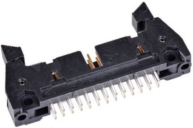 Фото 1/2 N3429-6202RB, Pin Header, короткая защелка, Wire-to-Board, 2.54 мм, 2 ряд(-ов), 26 контакт(-ов)