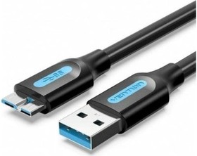 Фото 1/4 Кабель Vention USB 3.0 AM/Micro-B - 0.5 м (COPBD), Кабель Vention USB 3.0 AM/micro B - 0,5м.