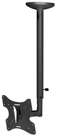 Фото 1/8 Кронштейн для телевизора Arm Media LCD-1000 черный 10"-37" макс.30кг потолочный поворот и наклон