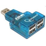 Контроллер GEMBIRD HUB USB2.0 Mini 4-port UHB-CN224