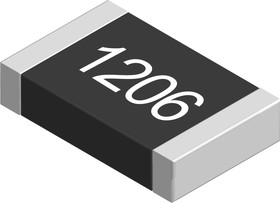 CRGS1206J100R, SMD чип резистор, с подавлением пульсаций, 100 Ом, ± 5%, 600 мВт, 1206 [3216 Метрический]