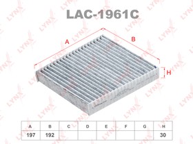 lac-1961c, Фильтр салонный угольный JAGUAR XF(X250) 2.0-5.0 09