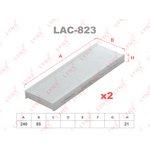 LAC823, Фильтр воздушный салона PEUGEOT 208 (12-) CITROEN C4 (14-) (2шт.) LYNX