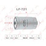 lf-721, Фильтр топливный HYUNDAI Accent(LC/MC) 1.5D 02 / Getz(TB) 1.5D 03 / H-1 ...