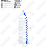 RDZ0311MG, Пыльник рулевой рейки