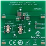 ADM00867, Evaluation Board, MCP16411, Power Management, Synchronous Boost Converter