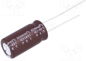 ED1A152MNN1020, Конденсатор: электролитический, с низким импедансом, THT, 10ВDC