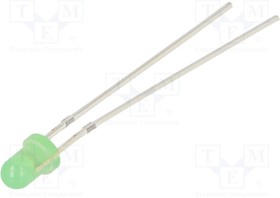 OSPPD23134A, LED; 3mm; green; 4200?5800mcd; 30°; Front: convex; 2.7?3.4V; 102mW