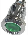 FL1M-12CA-1-G3V, LED Panel Mount Indicator Uni-Color Green 10000mcd 2-Pin Bulk