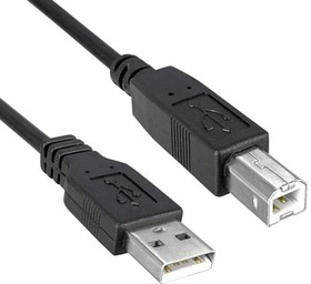 Фото 1/3 3021001-03, USB Cables / IEEE 1394 Cables A-B 28/28 AWG 3' BLK USB 2.0