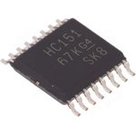 SN74HC151PW, IC: digital; 8 to 1 line,multiplexer,data selector; SMD; TSSOP16
