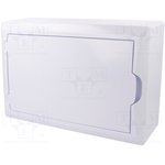 2503-00, Щит навесной ECO BOX 1x12M, N/PE 2x 6x16+3x10mm2, белая пласт. дверь, белый RAL9003, 198x298x96mm, IP40