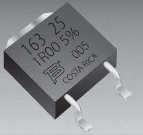 PWR163S-25-2R50J, SMD чип резистор, толстопленочный, 2.5 Ом, ± 5%, 25 Вт, TO-252 (DPAK), Thick Film, High Power