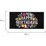 Конверт для денег "HAPPY BIRTHDAY!", Цветы, 166х82 мм, выборочный лак ...