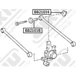 BB21018, Втулка с эксцентриком RX300 (1998-2003)/CALDINA (1992-2002)/CAMRY ...