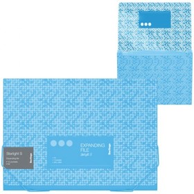Папка Starlight S на резинке 12 отделений A4, 700 мкм, голубая, c рисунком XF4_12903