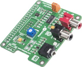 Фото 1/8 MIKROE-1767, RaspyPlay4 HiFi Audio Add-On Board for Raspberry Pi