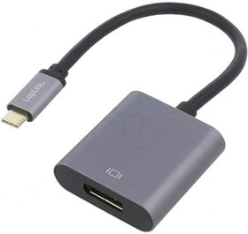 Фото 1/2 CUA0102, Адаптер; DisplayPort 1.2,USB 3.2; позолота; 0,15м; Цвет: серый