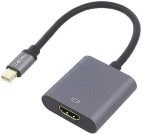 Фото 1/2 CDA0110, Адаптер; DisplayPort 1.2,HDCP 1.3,HDMI 2.0; 0,15м; Цвет: серый