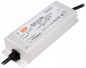 Фото 1/4 ELG-75-36A, LED Driver, 36V Output, 75W Output, 2A Output, Constant Current / Constant Voltage Dimmable