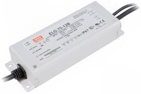 Фото 1/3 ELG-75-12B, LED Driver, 12V Output, 75W Output, 5A Output, Constant Current / Constant Voltage Dimmable